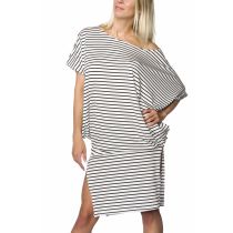 Oversize-Kleid,schwarz/weiß Größe M