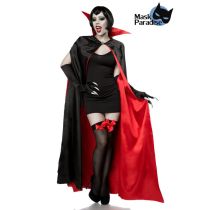 Vampirkostüm: Sexy Vampire schwarz/rot Größe XS-M