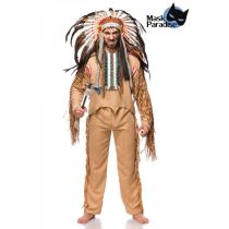 Indianerkostüm: Native American Herren beige Größe XL