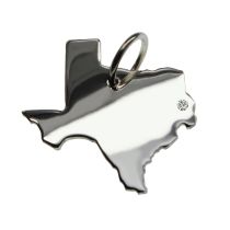 Texas Anhänger mit einem Brillant 0,015ct an Ihrem Wunschort in massiv 925 Silber