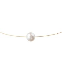 Gemshine - Damen - Halskette - Perle - Zuchtperle - Edel Weiß - Vergoldet - 45cm