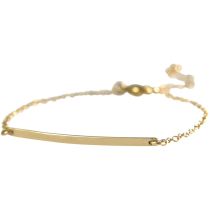 Gemshine - Damen - Armband - Filigran -Minimalistisch - Geometrisch - Design - 925 Silber - Vergoldet