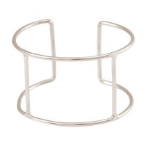 Gemshine - Damen - Armband - Armreif - Silber - Design - Scandi - Minimalistisch - Geometrisch - Design - 5,7 