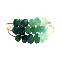 Gemshine - Damen - Ring - Vergoldet - Smaragd - Grün, Ringgröße:54 (17.2)