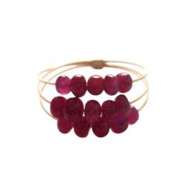 Gemshine - Damen - Ring - Vergoldet - Rubin - Rot, Ringgröße:55 (17.5)