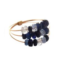 Gemshine - Damen - Ring - Vergoldet - Saphir - Blau, Ringgröße:59 (18.8)