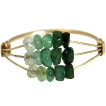 Gemshine - Damen - Ring - Vergoldet - Smaragd - Grün, Ringgröße:53 (16.9)