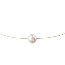 Gemshine - Damen - Halskette - Perle - Zuchtperle - Edel Weiß - Vergoldet - 45 cm
