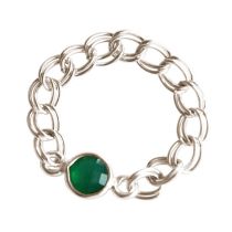 Gemshine - Damen - Ring - 925 Silber - Smaragd - Grün - Beweglich - Geschmeidig