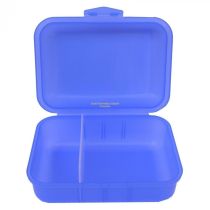 Brotbox blau mit 2 Trennstegen Brotzeitbox Brotzeitdose Frühstücksdose Dose Brotdose Brotzeit