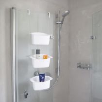 Shower Caddy Oasis weiß Duschablage Dusche Regal Ablage Ablagekorb Duschkorb Duschregal