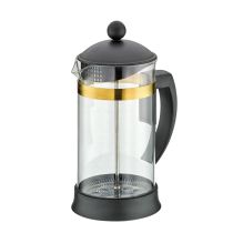 Cilio Kaffeebereiter MARIELLA ORO 1L/ 8 Tassen French Press aus Borosilikatglas