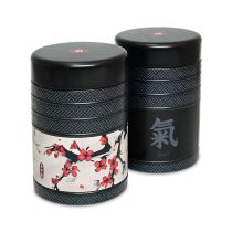 Eigenart Teedosen 2-er Set Kyoto 125g Vorratsdosen Tee Aufbewahrung Kaffeedose Blechdose rund Tee Dose Deckel