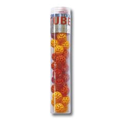 Zometool Tube, 34 Bälle, Gelb/Rot, Ergänzungsset