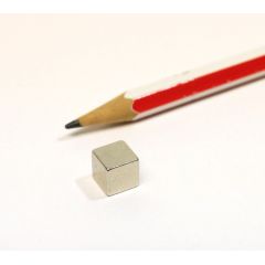 Würfelmagnet Neodym, silber (8 x 8 x 8 mm)