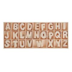 Holz-Buchstaben ABC je 5 Buchstaben