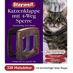 Karlie STAYWELL 320 Katzenklappe - Holzdekor