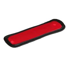 Trixie 2 Flash Sicherheitsklettsticker - schwarz/rot - 11 x 3 cm