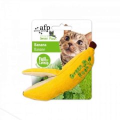 All for Paws Green Rush Banana Katzenspielzeug mit Catnip
