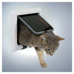 Trixie Katzentür FreeCat de Luxe 4-Wege - Weiß