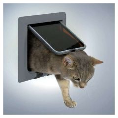Trixie Katzentür FreeCat de Luxe 4-Wege - Grau