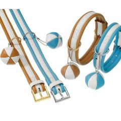 Karlie COTTAGE LINE Halsband - Blau-Weiß - 40 cm