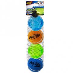 NERF Dog LED TPR Sonic & Tennis Ball - 4er Set