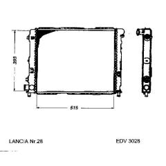 NEU + Kühler Lancia Thema 2.8 - V6 Automatic - 9.84 - 8.88 - Kühlsystem Wasserkühler / Radiator + + + NEU