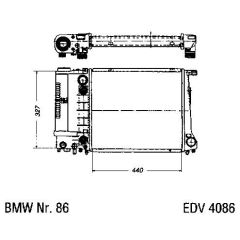 NEU + Kühler BMW 5 E 34 520 / 525 Automatic - 9.88 - 8.92 - Kühlsystem Wasserkühler / Radiator + + + NEU