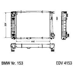 NEU + Kühler BMW 3 E 30 320 / 325 Automatic - 9.87 - 8.xx - Kühlsystem Wasserkühler / Radiator + + + NEU