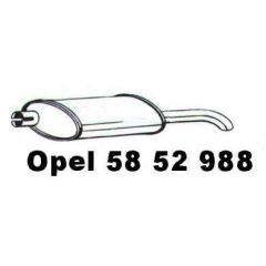 NEU + Endschalldämpfer Opel Kadett E / Astra F / Fließheck / Cabrio 1.4 / 1.6 / 1.7 D / TD / 1.8 / 2.0 - GM /