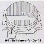 Scheinwerfer VW Golf 2 19 H4 - 9.83 - 8.91 - gebraucht