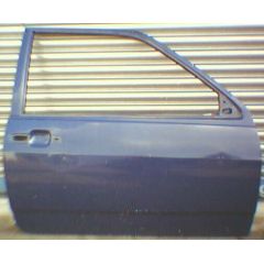 Tür VW Polo / Derby 2 86C .2 2 / 3T / R dunkel blau / mit Seiten - Aufprallschutzrohr - 9.90 - 8.94 - gebrauch