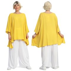 AKH Fashion gelbe Sommer Big-Shirts Übergrößen große Größen