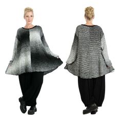 AKH Fashion glockige Lagenlook Pullover im Farbverlauf