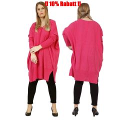 Lagenlook Pullover Strickkleider pink AKH Fashion Mode