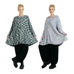 AKH Fashion Pullover Boucleoptik Lagenlook oversize Strickmode