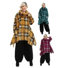 Lagenlook Fleece-Tuniken Herbst Winter AKH Fashion