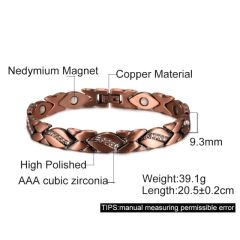Magnetic Pure Copper Bracelets for Women