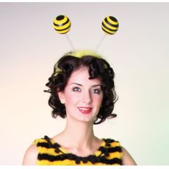 Kopfbügel mit Bienenfühlern - Flotte Biene - Kostümzubehör