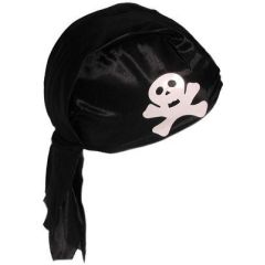 Piratenhaube schwarz, mit Totenkopf für Erwachsene - SONDERPREIS