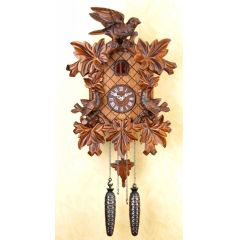 Orig.Schwarzwald-Kuckucksuhr-Kuckucksuhr- Vögel Blätter -Cuckoo Clock-handmade Germany Black Forest