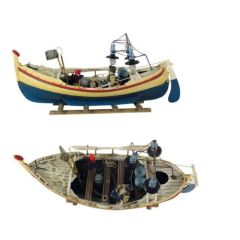 Dekoratives Schiffsmodell Fischkutter Boot 46 cm