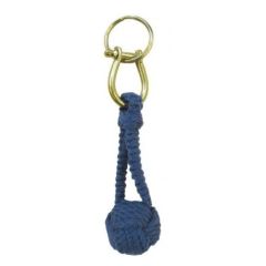 Schlüsselanhänger-Zierknoten,Wurfknoten/Schäkel/Schlüsselring-Baumwoll-blau