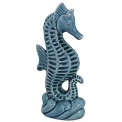 Seepferdchen- glasiert- Maritime Deko- Figur