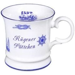 Porzellan- Tasse, Kaffeepott, Becher - Rügen- maritim -deutsches Produktdesign