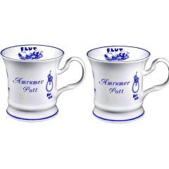 2 Stück- Porzellan- Tasse, Kaffeepott, Becher- Amrum -deutsches Produktdesign