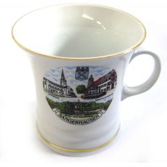 Porzellan- Tasse, Kaffeepott, Haferl - Sangerhausen- Rosenstadt