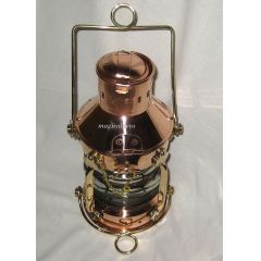 Ankerlampe - elektrisch- Kupfer/Messing H 32 cm