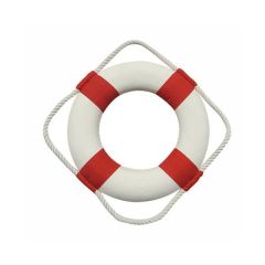maritime Deko- Rettungsring- rot/weiß 30 cm